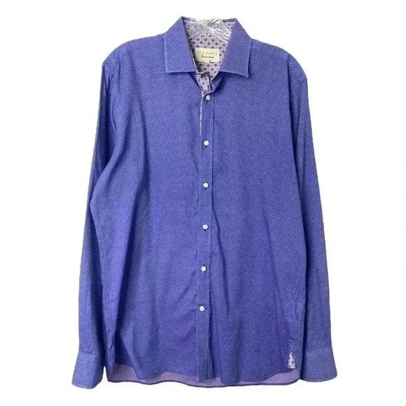 Ted Baker Men’s Endurance Blue Button Down Shirt - Picture 1 of 6